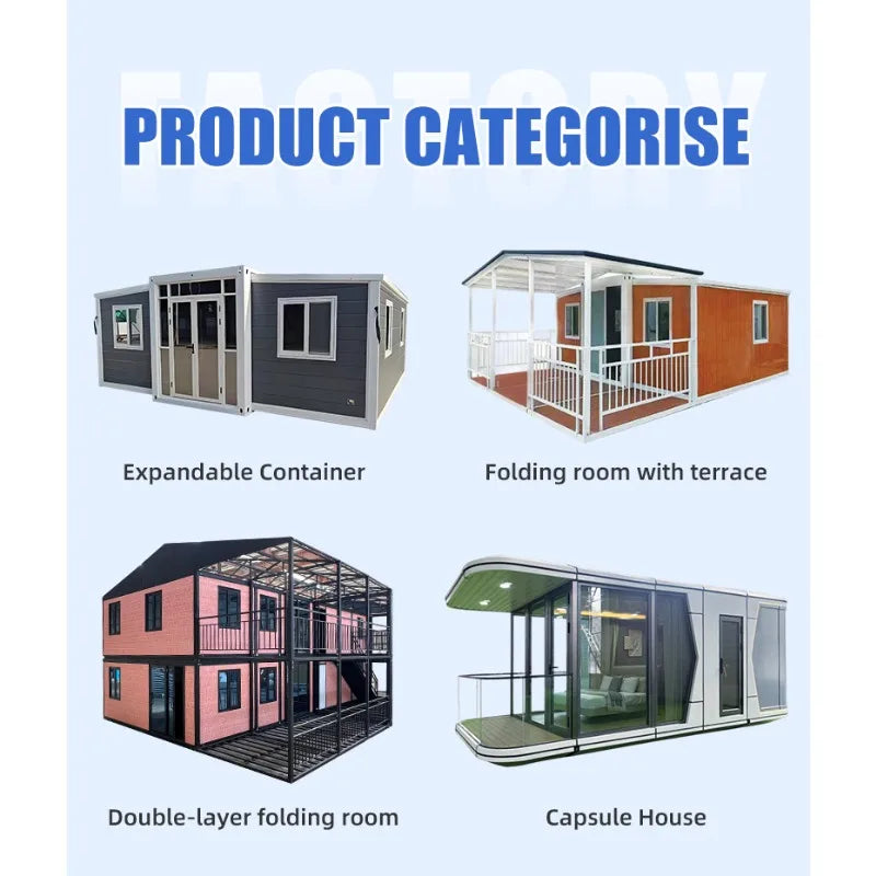 Tiny Home Container House Prefabricated House Container Luxury Design Modern Small Casas Prefab Folding Container House for USA