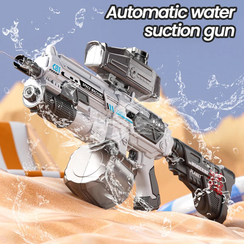 High Pressure Electric Water Gun Automatic Water Soaker Guns Large Capacity Games High-Tech Water Gun Toys for Kids Summer Toy