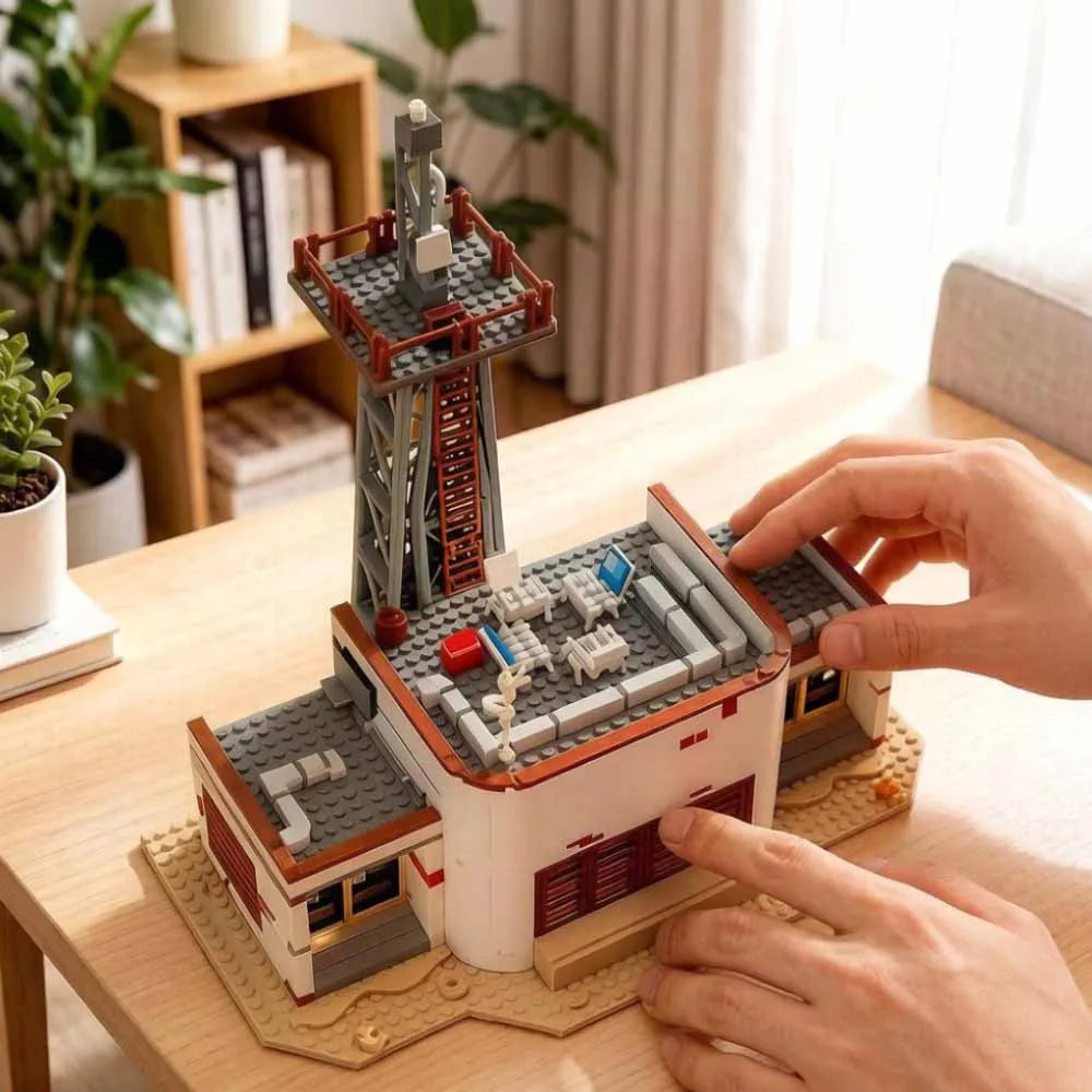 1309pcs MOC WSQK The Squawk Radio Model Stranger Horror TV Building Blocks Assembly Bricks Gifts Toy Decoration Adults Collector