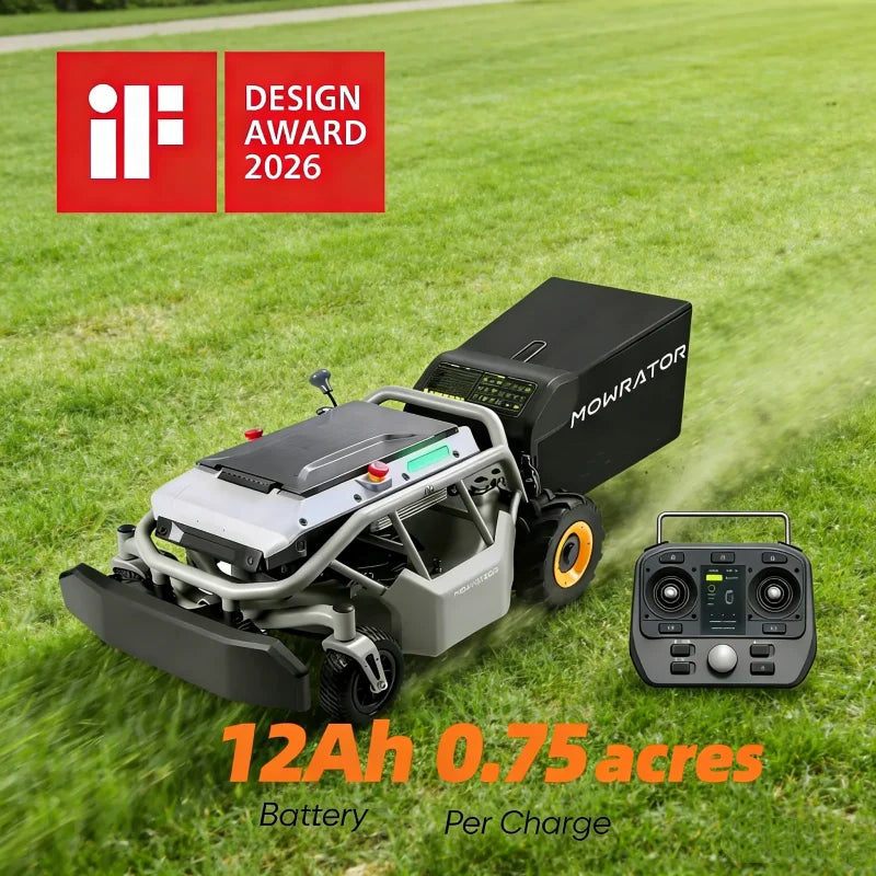 Customized Remote-Control Robotic Lawn Mower with Sensor Slope Control S1 2WD 21'' Battery Suitable for Farm Lawns