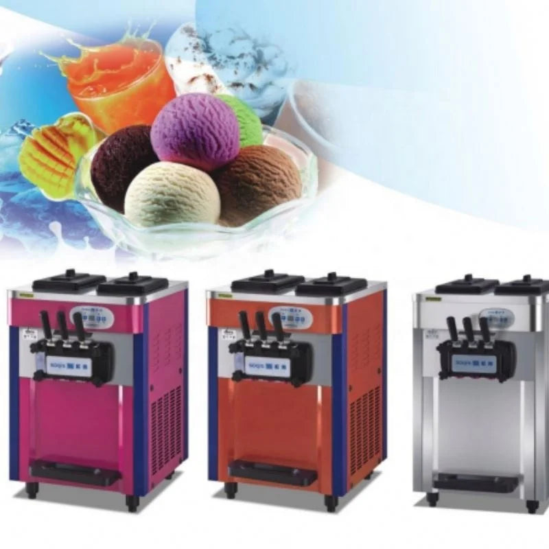 Table Top/vertical Ice Cream Machines And Soft Ice Cream Vending Machines For Hotels And Restaurants