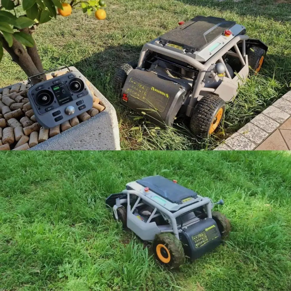 Customized Remote-Control Robotic Lawn Mower with Sensor Slope Control S1 2WD 21'' Battery Suitable for Farm Lawns