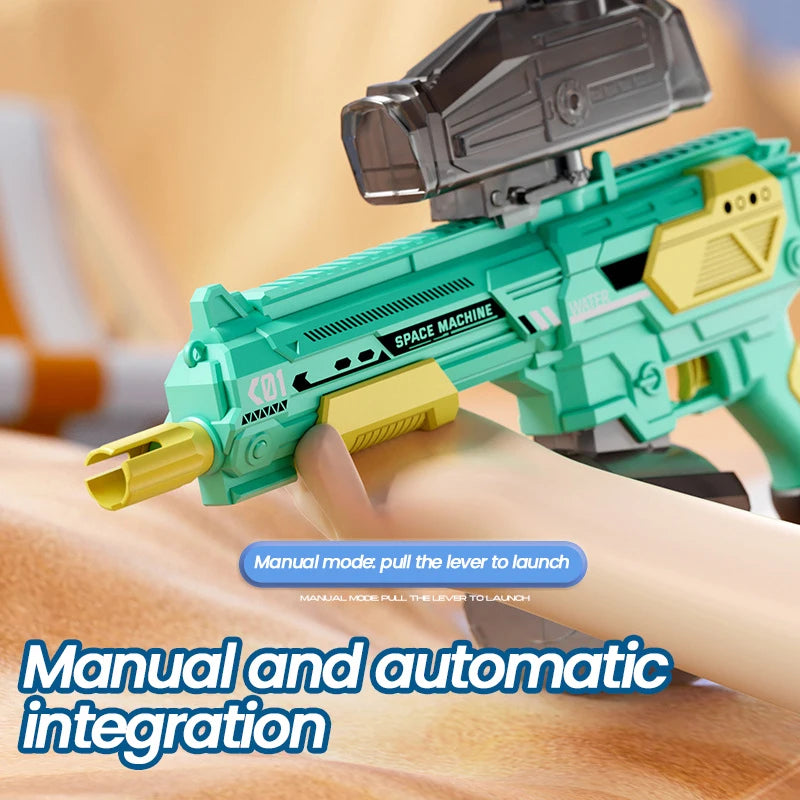 High Pressure Electric Water Gun Automatic Water Soaker Guns Large Capacity Games High-Tech Water Gun Toys for Kids Summer Toy