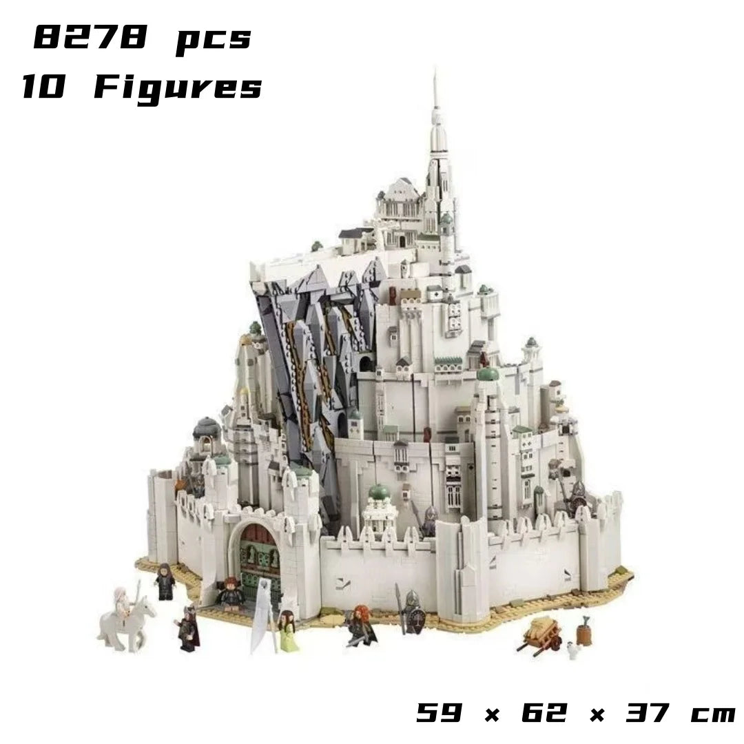 Educational 2026 Assembly 8278pcs DIY  Building Blocks Suitable The City Capital Minas Tirith Model Gifts for Adults Toys A