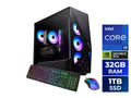 iBUYPOWER Slate Gaming PC Desktop - Intel Core i9 14900F, NVIDIA GeForce RTX 5070 12GB, 32GB DDR5 RGB RAM, 1TB NVMe SSD