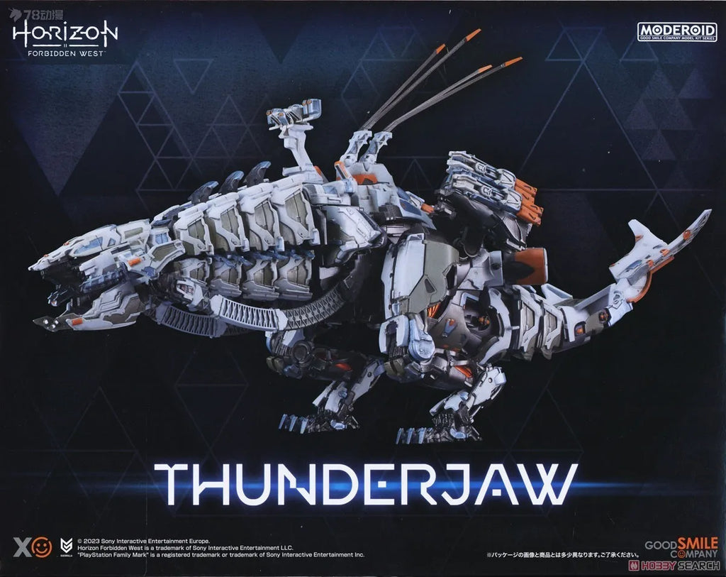 Original MODEL KIT MODEROID Horizon Forbidden West THUNDERTAW Action Figure Assembly Model Toys for Boys 380mm Foam Box Sends