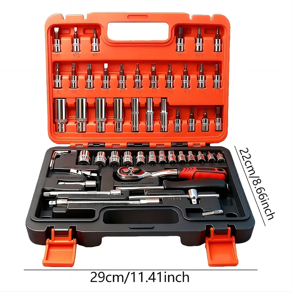 899/52 Professional Tool Kit, Multi-Functional Toolbox with Portable Design, Ideal for Home & Car Repairs, Perfect for DIY Enthusiasts and Professionals, Also Makes a Great Gift for Friends, Supports Local Delivery