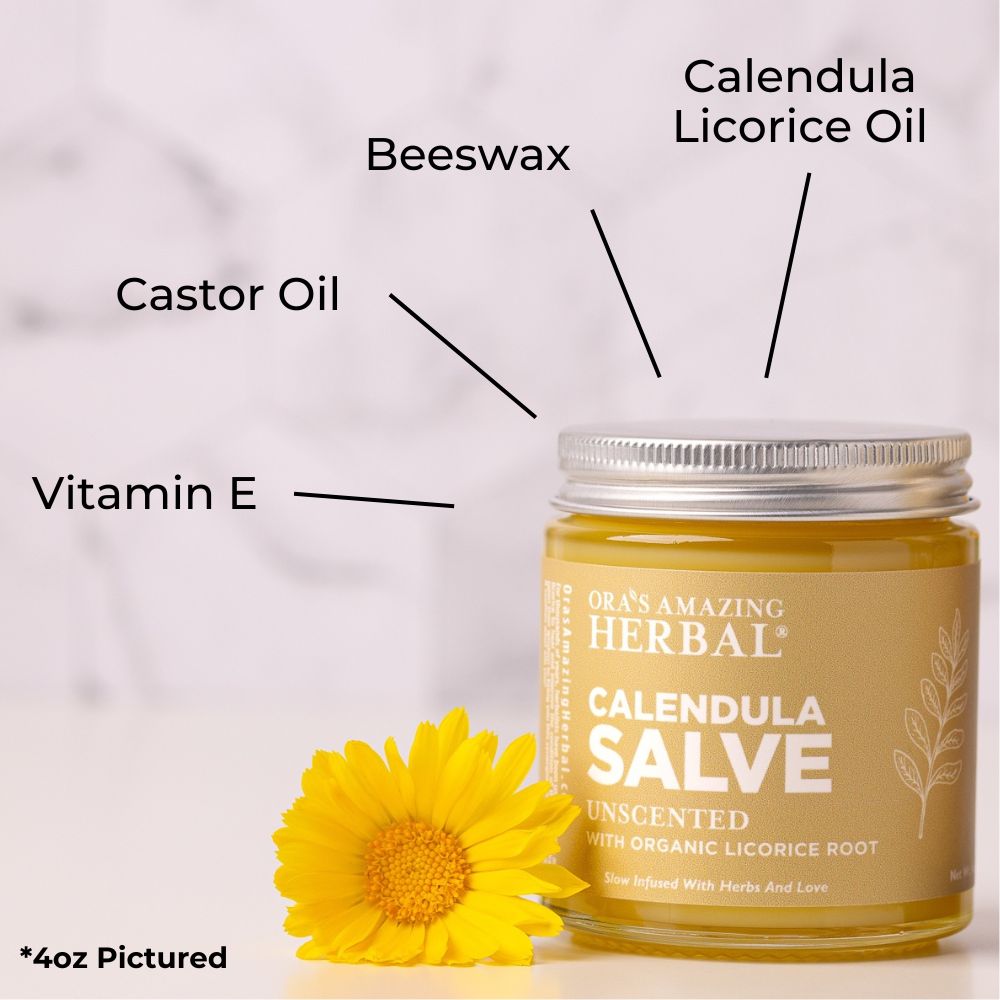 Calendula Salve for Drawing and Soothing