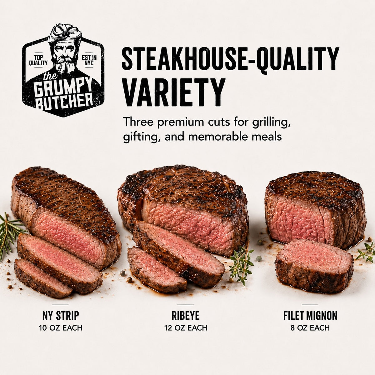Grumpy Butcher 8-Steak Premium Set