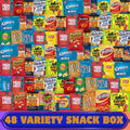 48 Count Assorted Chips Cookie Pretzels Crackers Sweet Treats Individually Wrapped Snacks For Parties Care Packages Halloween Christmas Holiday Events
