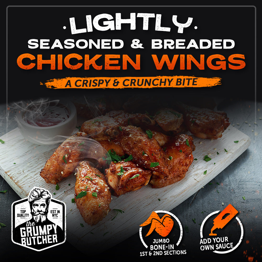 Grumpy Butcher Cooked Wings - 2 Packs, Air Fryer Ready