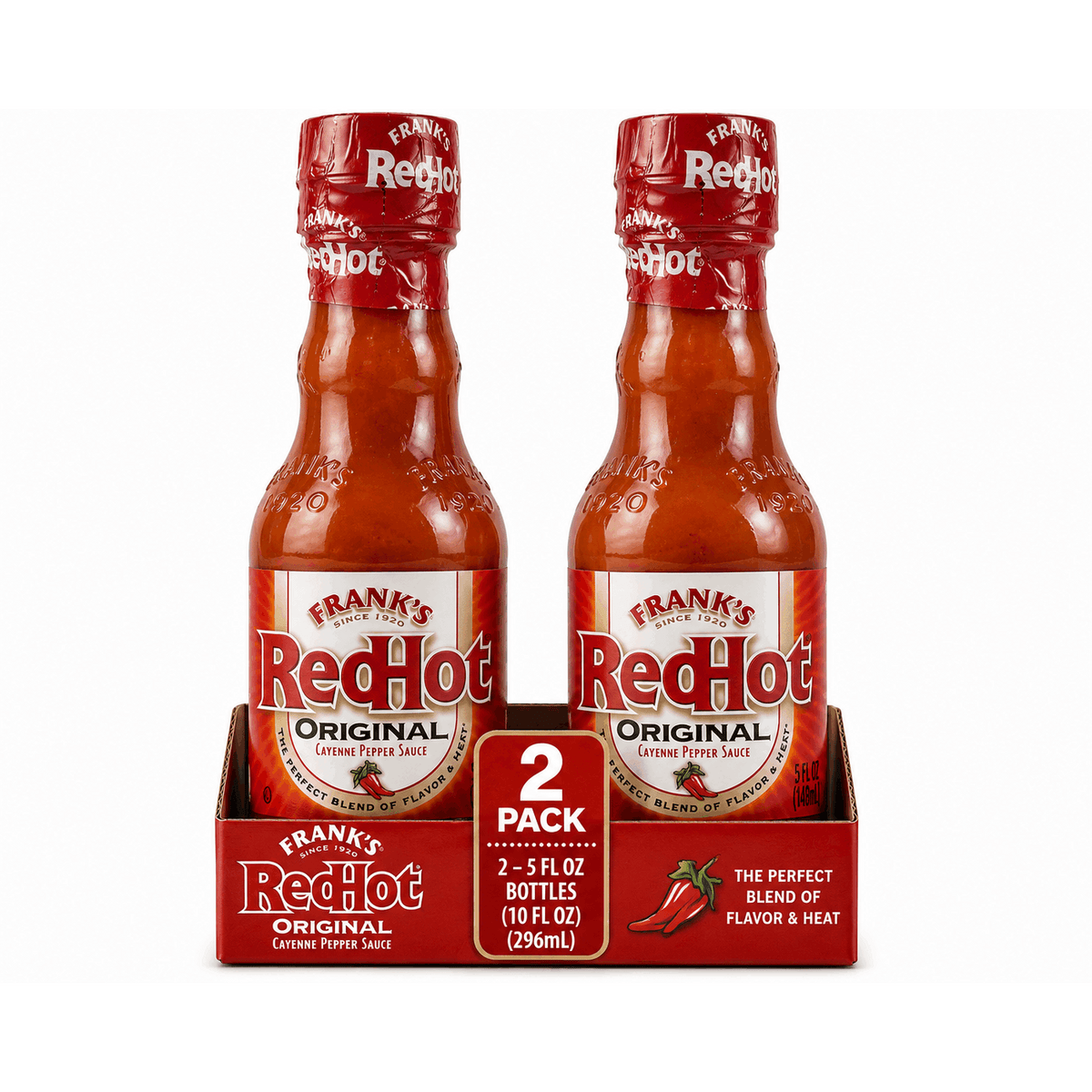Original Style Hot Sauce, 5 fl oz Bottles, 2-Pack