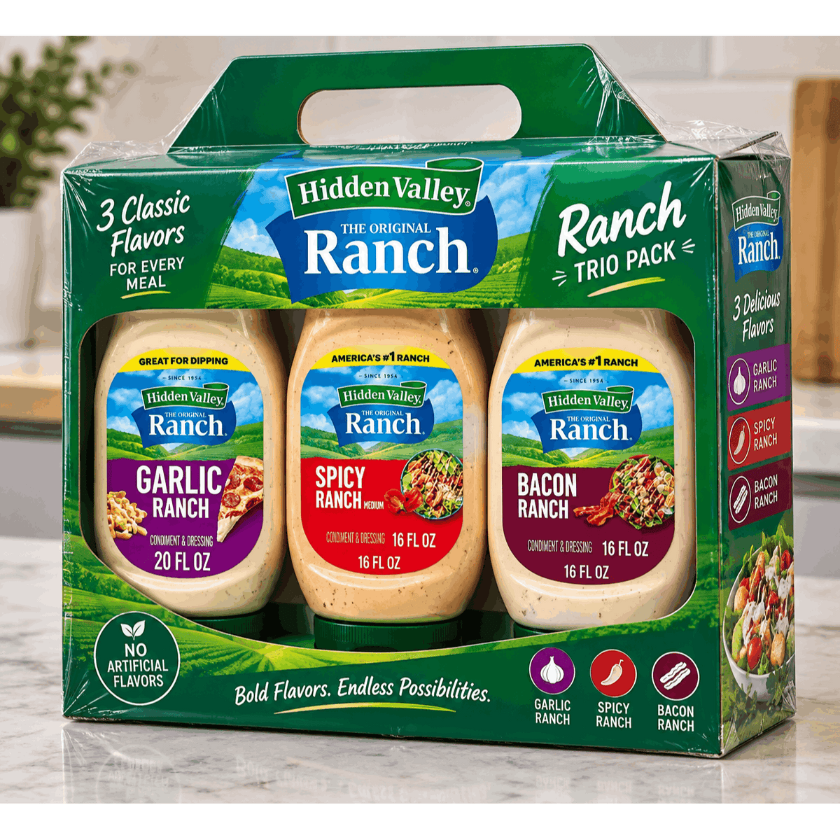 Garlic Ranch & Spicy Ranch Dressing Assortment