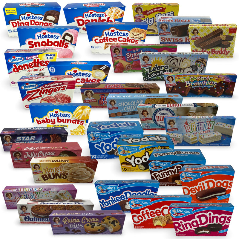 Snack Cake Assortment - 10 Full Boxes