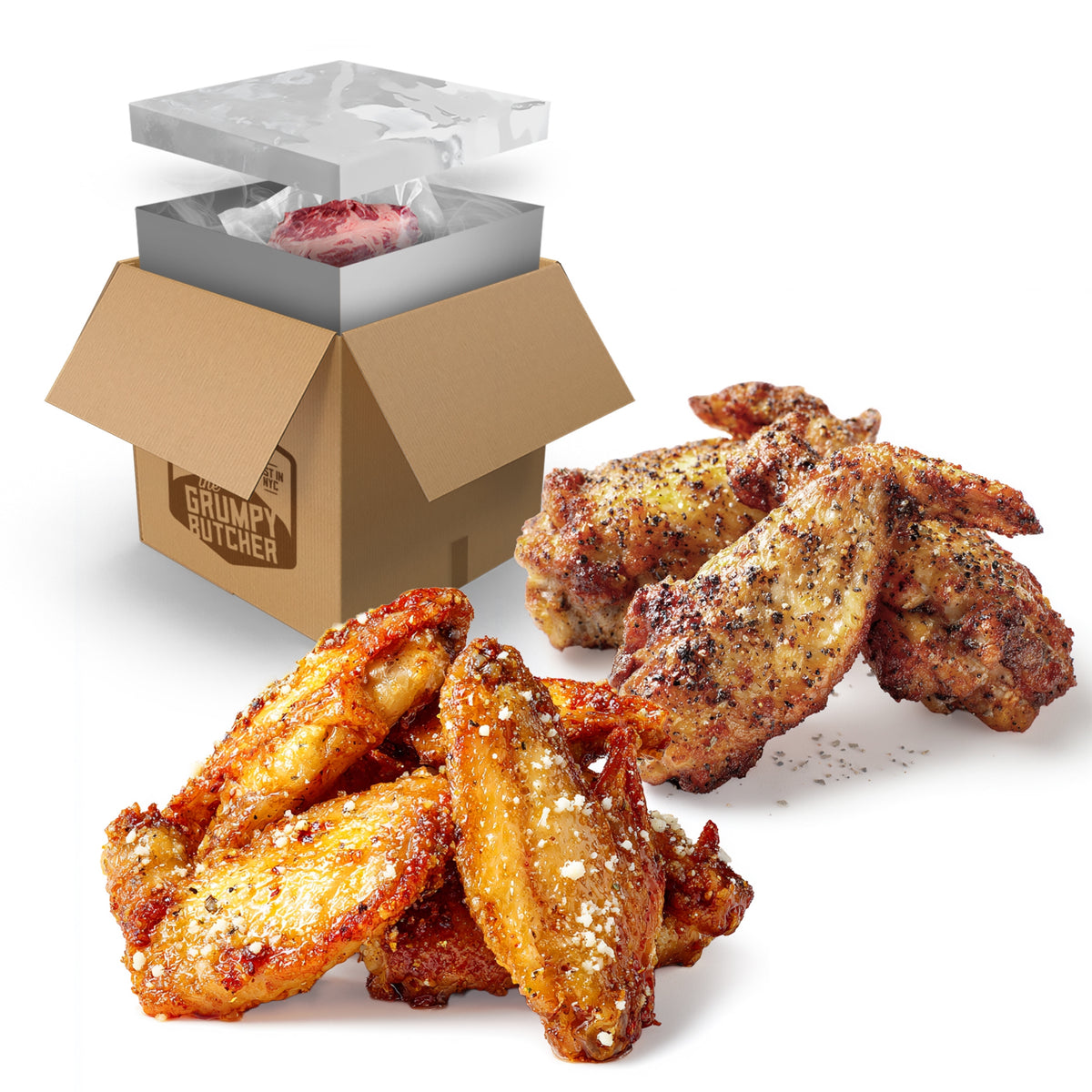 Grumpy Butcher Garlic Smoky Salt & Pepper Prepared Meat - 2 Pack, 20 oz Each